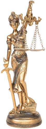 golden statue of lady justice